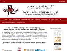Tablet Screenshot of jameslittleagency.com